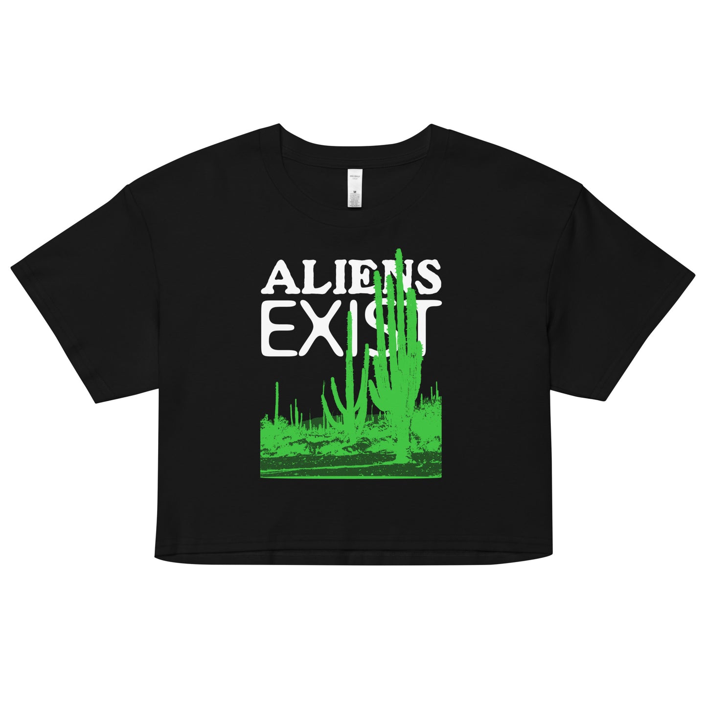 Aliens Exist Crop Top