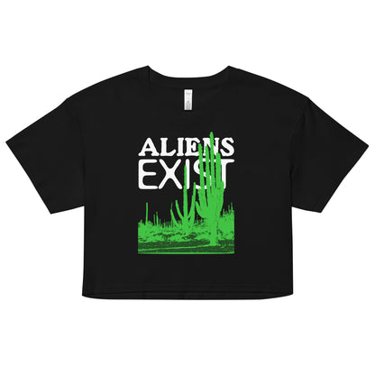 Aliens Exist Crop Top