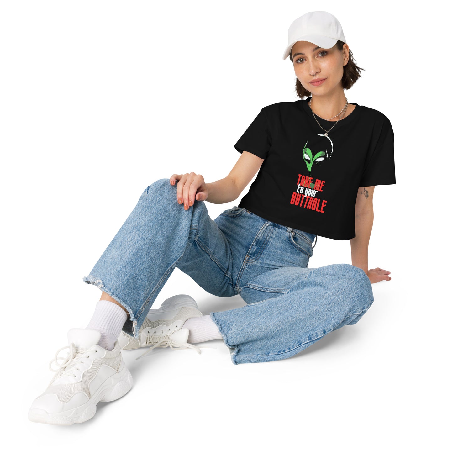 Alien Invasion Crop Top