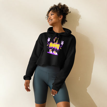 Nope Pope Crop Hoodie